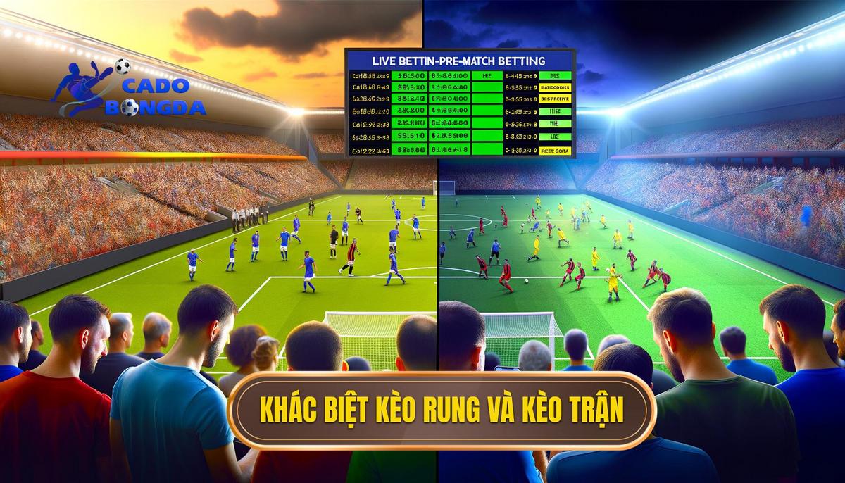 Điểm khác biệt giữa kèo rung và kèo trước trận