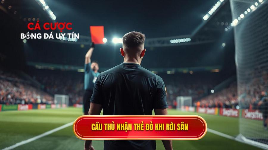 Luật FIFA quy định như thế nào về việc cầu thủ rời sân nhưng vẫn nhận thẻ đỏ?